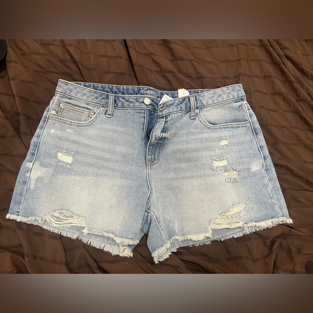 Denim Distressed Women Shorts